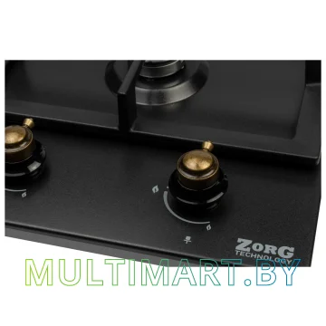 Газовая варочная панель ZorG Technology BL Domino rustical + black (EMY) картинка 3
